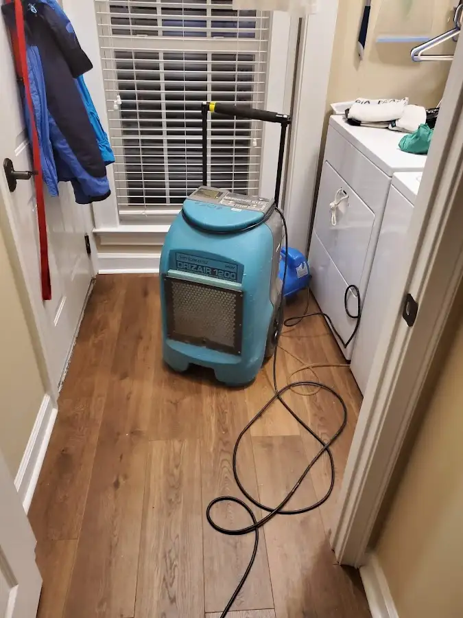 Commercial dehumidifier deployed for Flood Damage Cleanup in Rochester